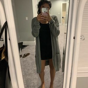 Long grey Nordstrom cardigan. CAN FIT S & M